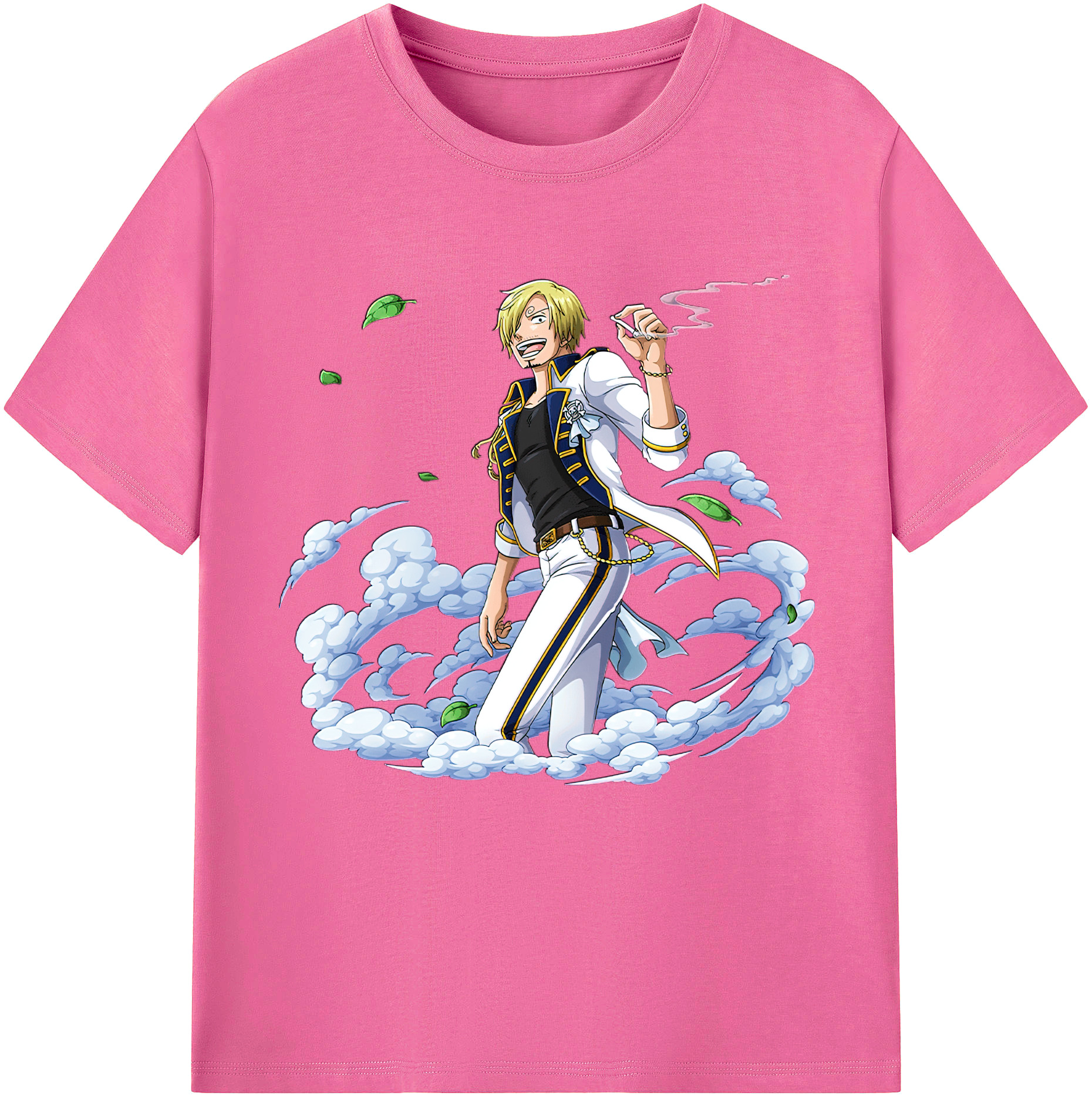 （画像用） ワンピース サンジ ONE PIECE Sanji レディースカジュアルプリントTシャツ（綿100％）